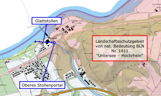 Kraftwerk Eglisau-Glattfelden AG (KWE): Kraftwerk Eglisau - Glattstollen, Sanierung Fischgängigkeit - Fachplaner Technik & Umwelt. Centrale d'Eglisau - tunnel de Glatt, remise en état du passage à poissons.